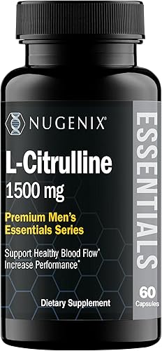 Miniatura 6 de Nugenix Essentials L-Citrulina Suplemento para mejorar el flujo sanguíneo y el rendimiento - 1500 mg, 120 cápsulas