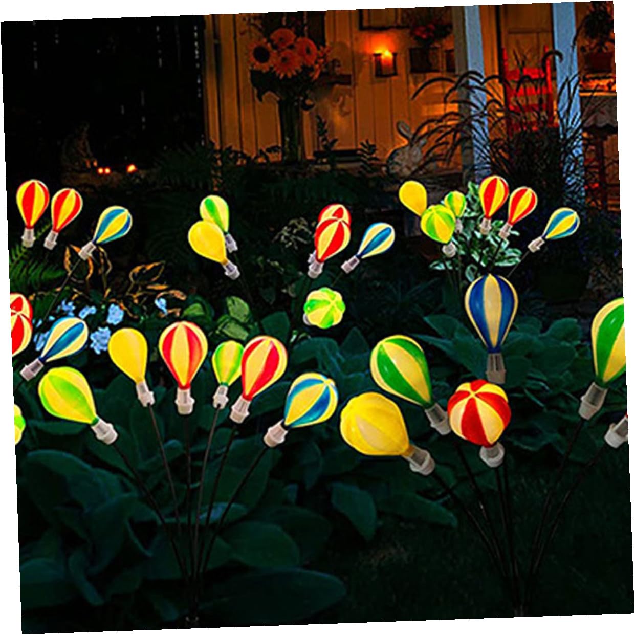 ORFOFE 2 pezzi Lampade a Energia Solare da Giardino Palloncino Illuminazione per Esterni Decorazione Prato e Cortile Facili da Installare Risparmio Energetico e Design Accattivante