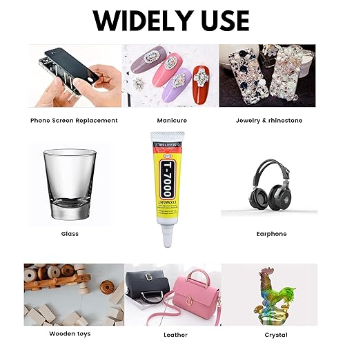 Miniatura 6 de T-7000 - Pegamento Upgrde para teléfono de tela de vidrio para altavoz, T7000 de alta viscosidad para reparación de pantalla de teléfono celular (2