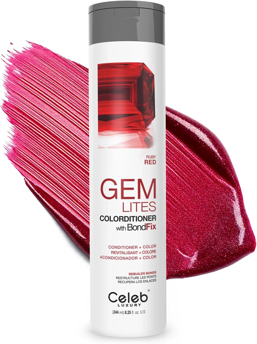 Celeb Luxury Color Depositing Conditioner - Color Refresher with Bondfix Bond Rebuilder, Viral and Gem Lites, Pairs with Colorwash