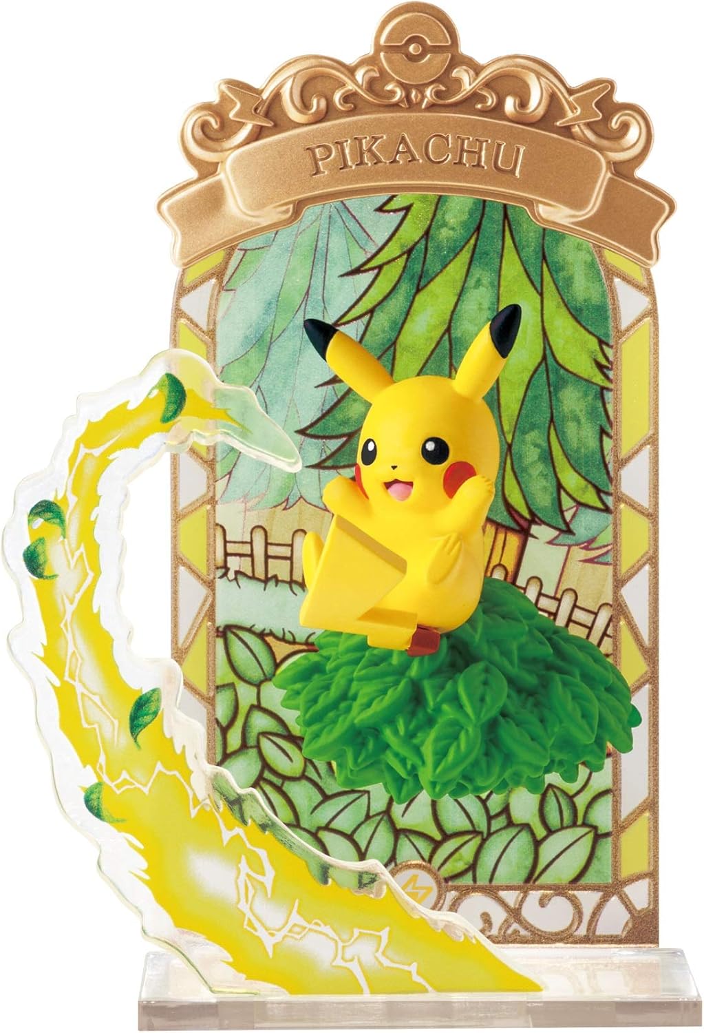 Pokemon Stained Glass Collection Full Complete 6 Piece Candy Toy & Gum (Pocket Monster)