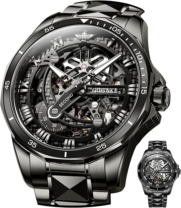 OLEVS Luxury Watches for Men Big Face Stainless Steel Business Dress Analog Quartz Watch with Day Waterproof Luminous Mens Wrist Watch