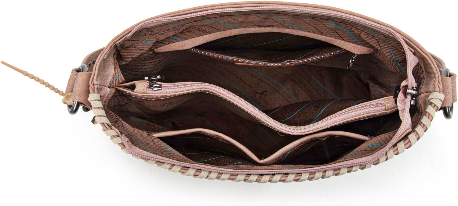 Montana West Fringe Shoulder Bag for Women Western Tooled Hobo Tote Bag Purses - Image 5