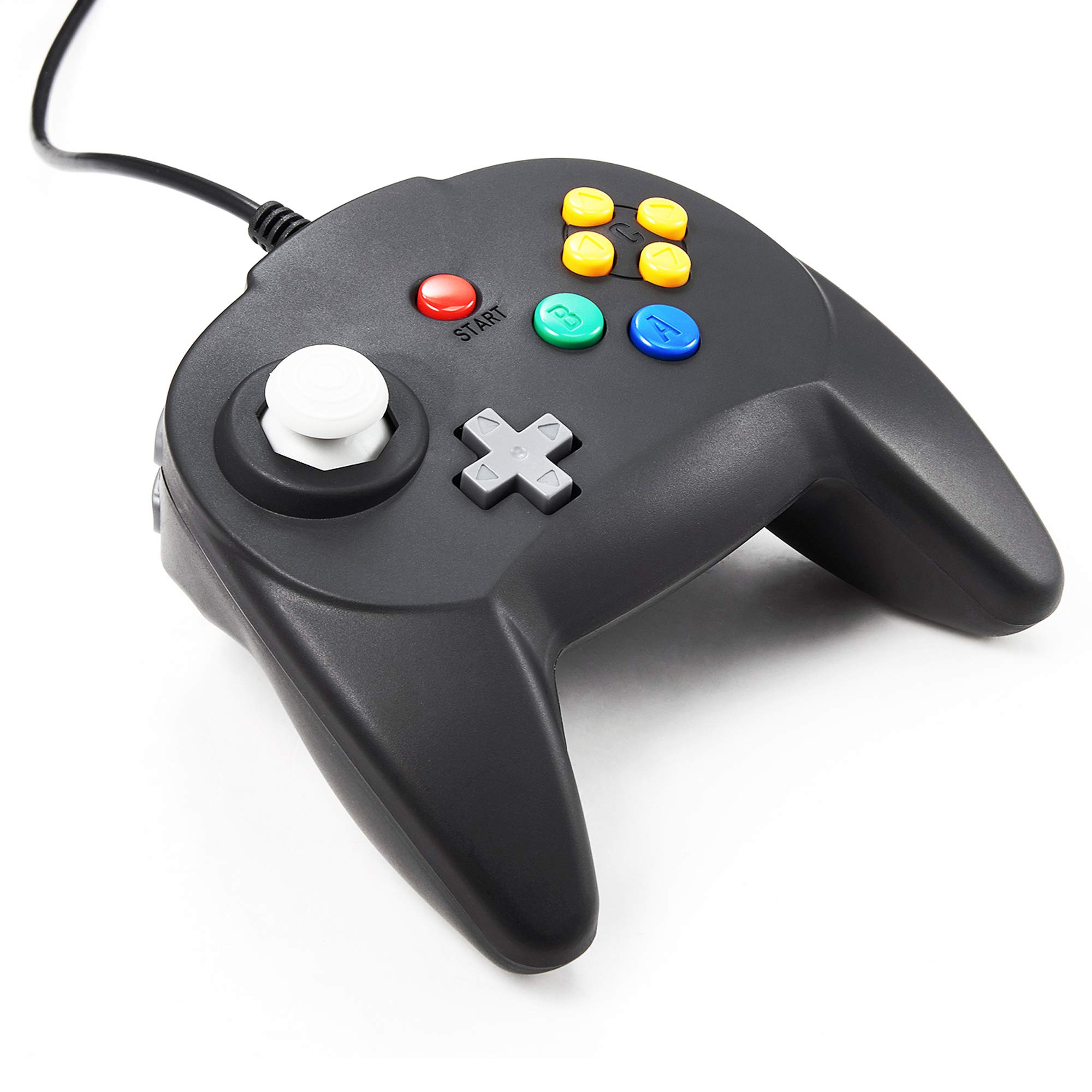 miadore Classic N64 Controller, Retro N64 Wired Remote Joystick Gaming Controller Compatibile con la Console N64 (nero)