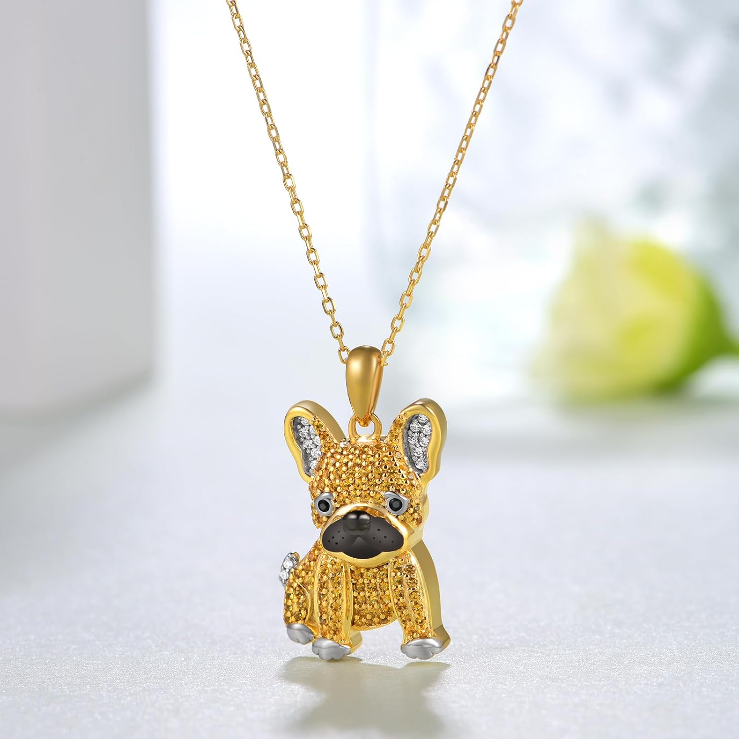 Dog Necklace 925 Sterling Silver Husky/Dachshund/Pug/Schnauzer/French Bulldog Necklace Cubic Zirconia Premium Puppy Dog Pendant Jewelry Gifts for Women - Image 4
