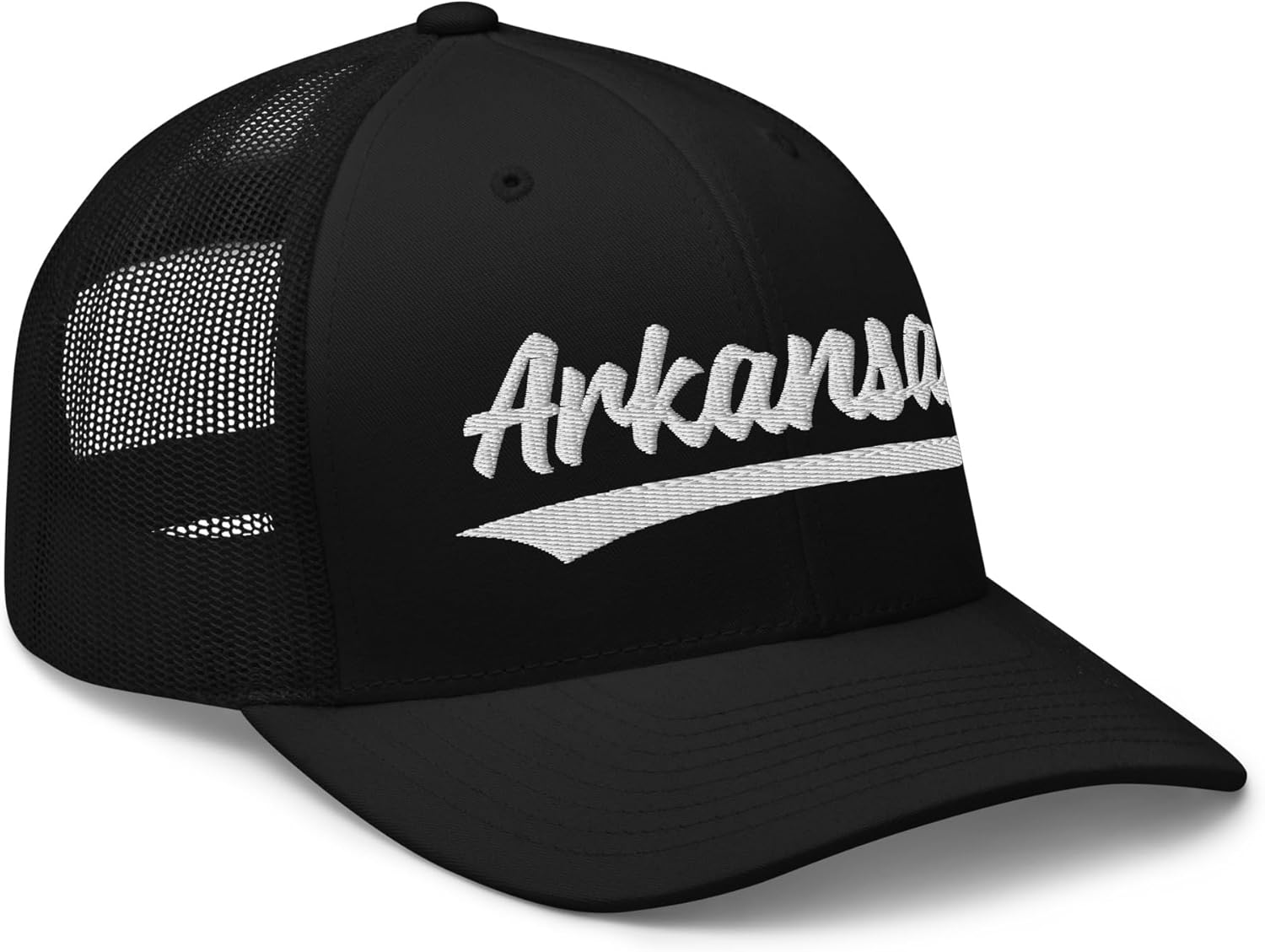 Vintage Arkansas Sports Script Mesh Retro Arkansas Trucker Hat Cap