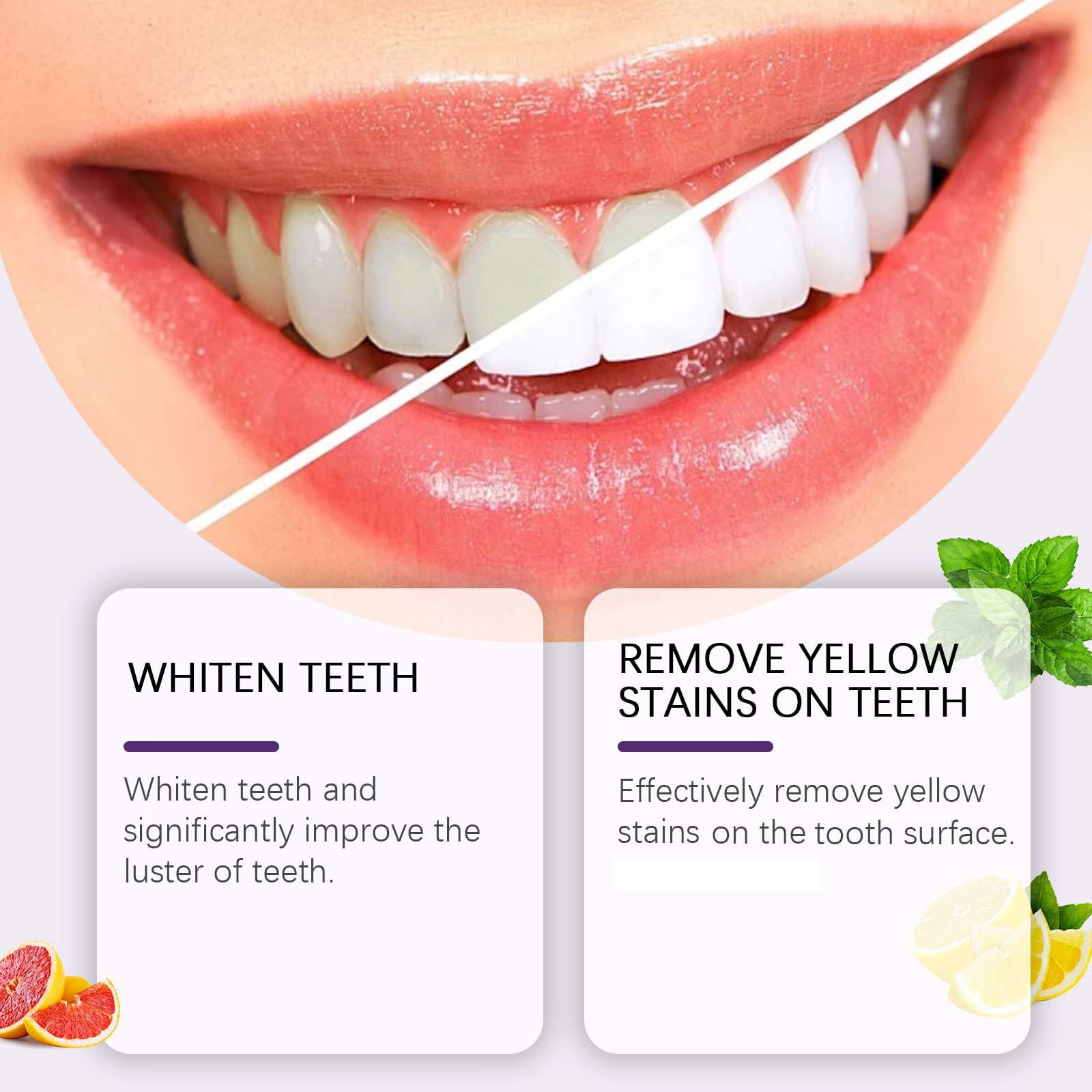 Dentifricio intensivo di 7-Pro, dentifricio sbiancante per denti, smacchiatore profondo, dentifricio sensibile sbiancante, con 7 probiotici per gengive sane, senza fluoro e menta fresca (4)