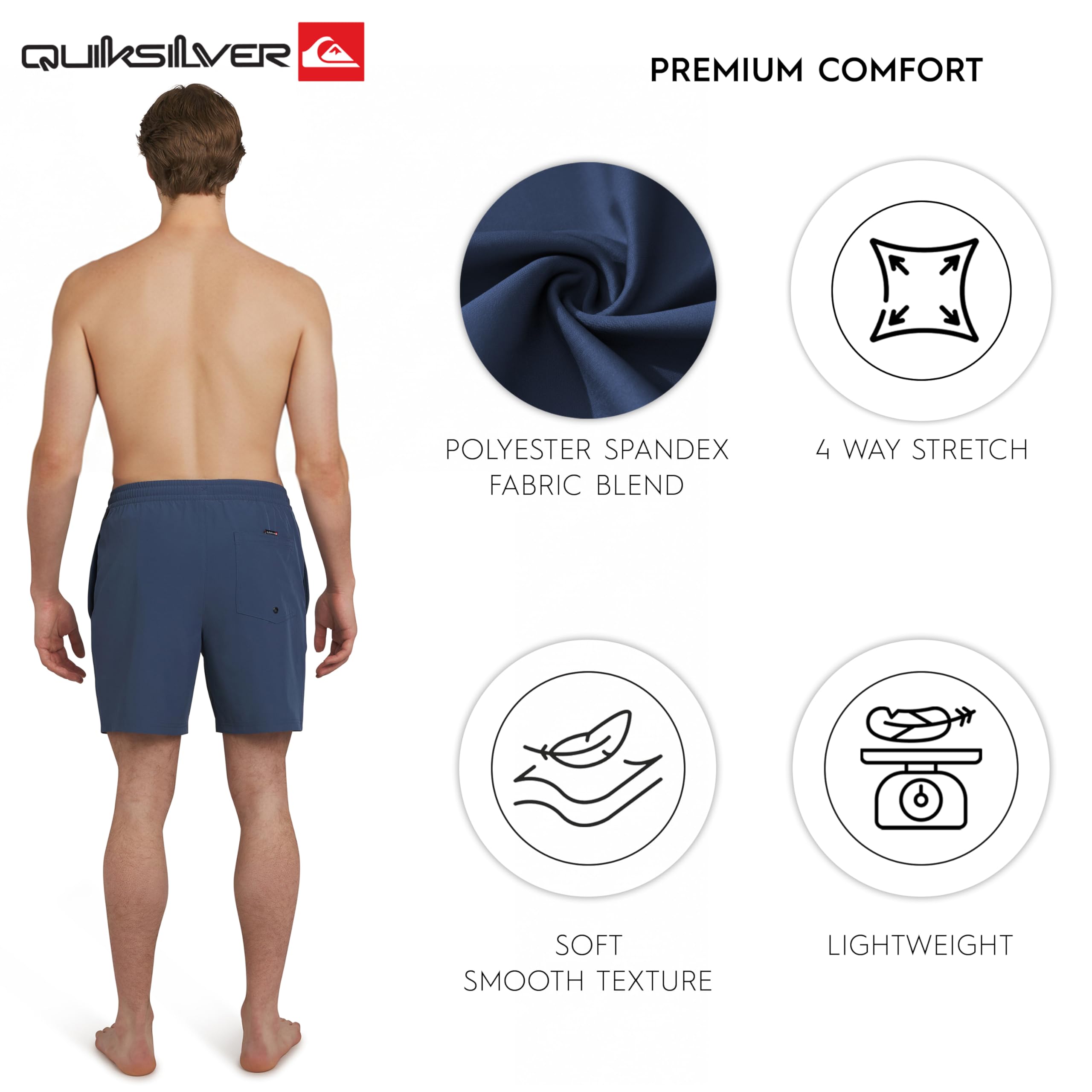 Quiksilver Herren Swimwear Regular Fit Stretchable Comfort Liner Badehose (1er Pack)