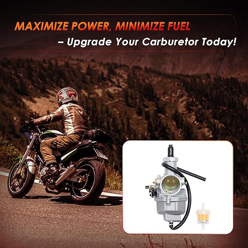 Miniatura 7 de Carburador PZ26 con filtro de aire de repuesto para Honda XR100 1981-1984, XR100R 1985-2004, CRF100F 2004-2013, TRX250, TRX250EX Recon, CB125,