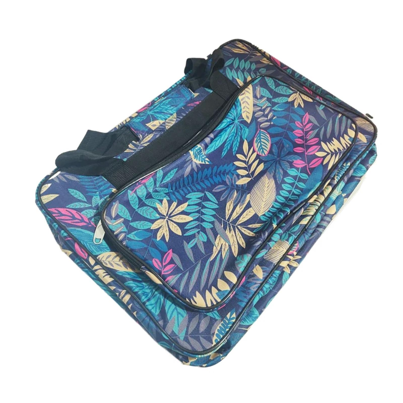 Máquina de Coser portátil Estuche de Transporte Soporte con Cremallera Bolsa de Almacenamiento de Viaje Organizador de Ropa Equipaje(Pink)