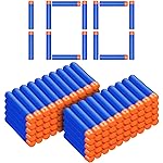 Refill Darts Bullets Compatible with Nerf Guns N-Strike Elite Series Blaster, 100Pcs Nerf Bullet Refill Darts Ammo Premium Foam Bullets Pack (100 Blue)