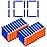 Refill Darts Bullets Compatible with Nerf Guns N-Strike Elite Series Blaster, 100Pcs Nerf Bullet Refill Darts Ammo Premium Foam Bullets Pack (100 Blue)