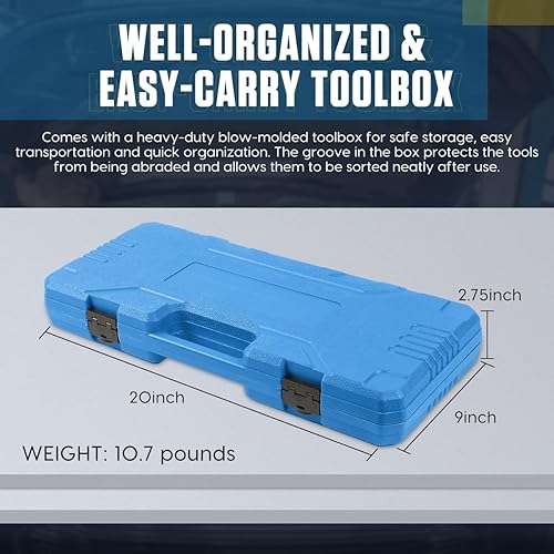 Miniatura 8 de Kit de herramientas de bloqueo de alineación del árbol de levas del motor, kit de herramientas de sincronización del motor actualizado compatible