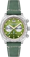 Spinnaker Hull Men's Chronograph 42mm Meca-Quartz Watch with Genuine Leather Strap SP-5068