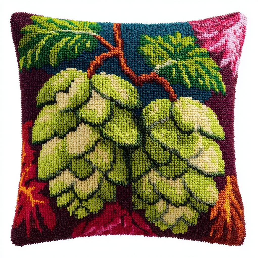 WallustrioaW Latch Hook Kits for Adults,Pine Cone Pattern