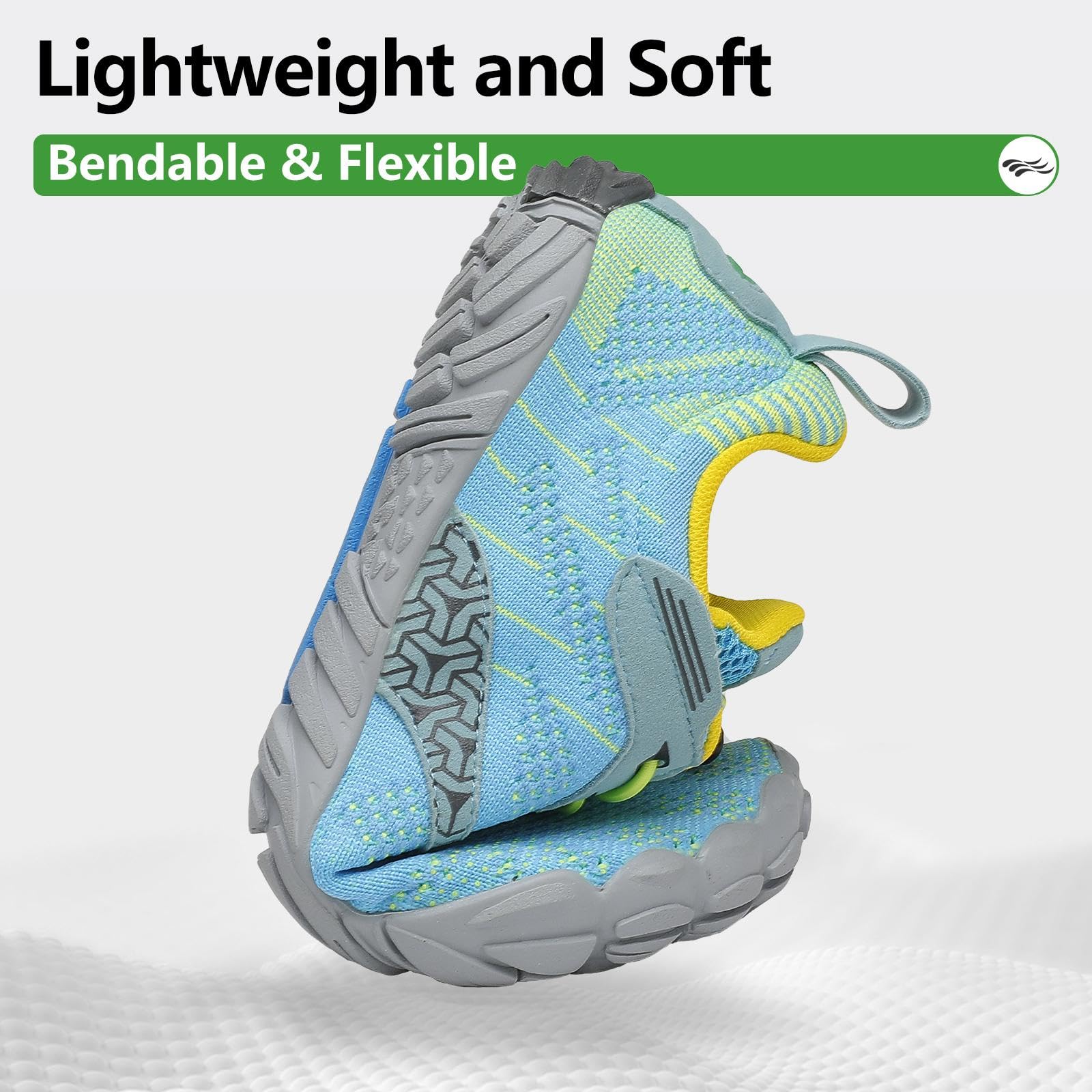 SAGUARO Unisex Barfußschuhe Damen Minimalistische Fitnessschuhe Herren Outdoor Wanderschuhe Traillaufschuhe Gr.36-48