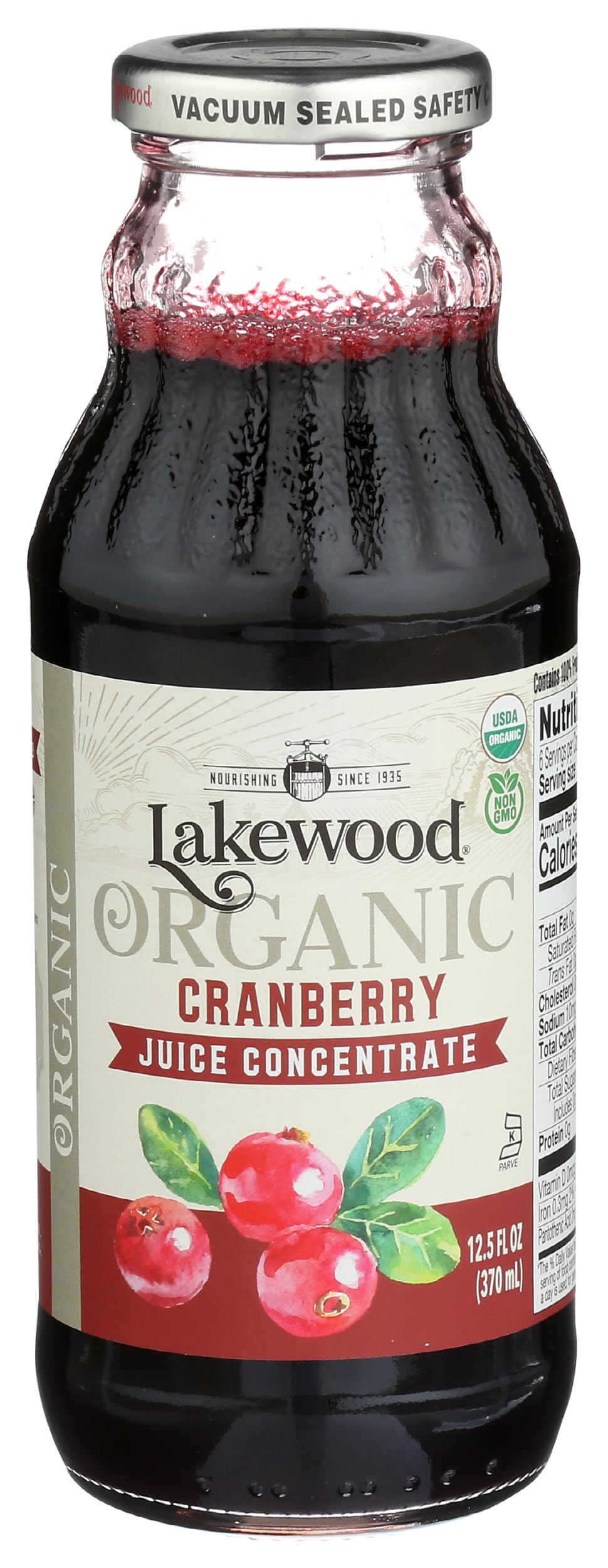 Amazon.com : LAKEWOOD Organic Cranberry Juice, 12.5 FZ : Grocery