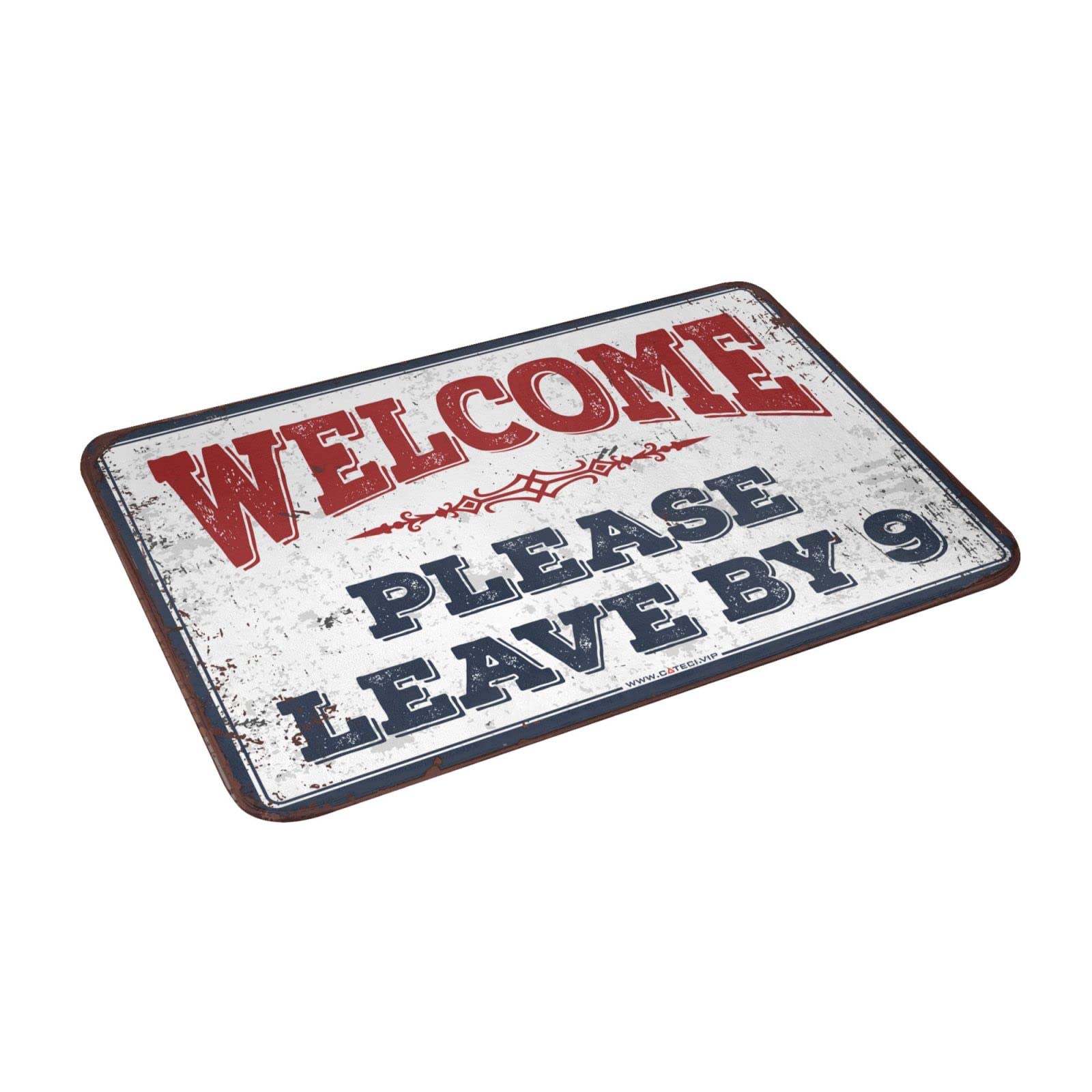 Tapis de cuisine ferme Welcome et paillasson entrée vintage 50x80cm