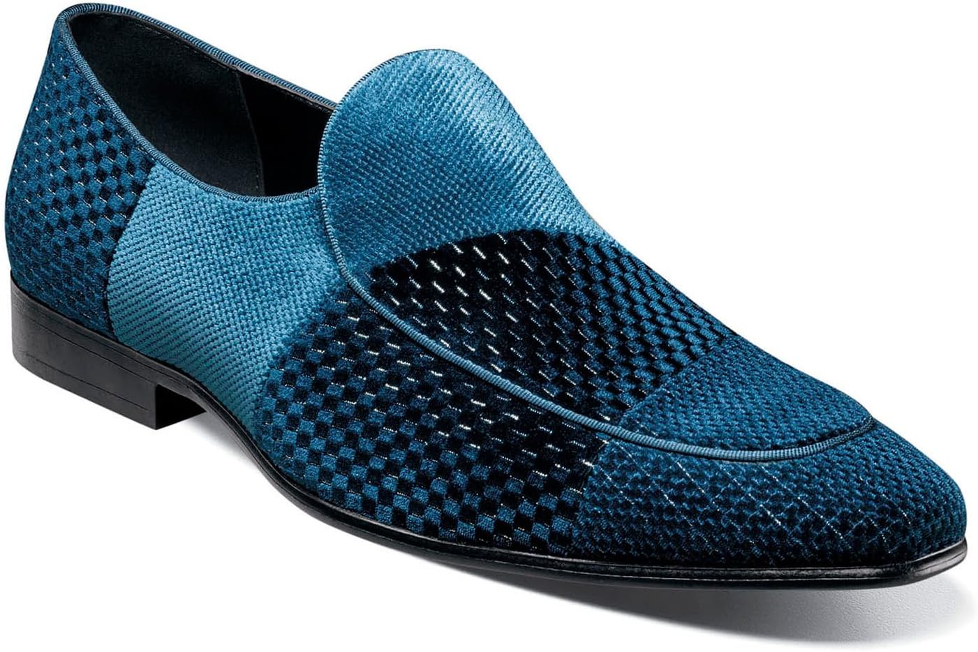 Stacy Adams Mens Shapshaw Velour Slip on Loafer