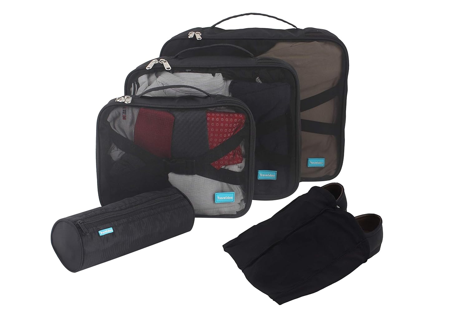 Buy Traveldoo Luggage Organizer (5 Piece Set) Black at Amazon.in