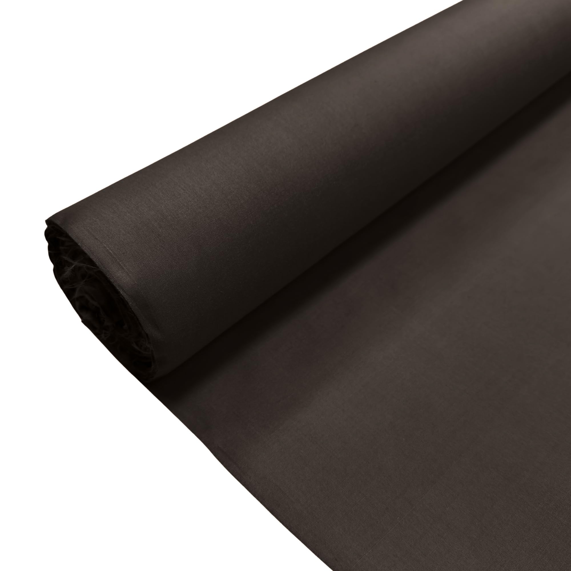Dark Brown Plain Polycotton Fabric Dress Craft Poly Cotton Material | 2 Metre (200cm x 112cm) | Soft Poly Cotton for Sewing, Dressmaking, Crafts, Bunting & Lining