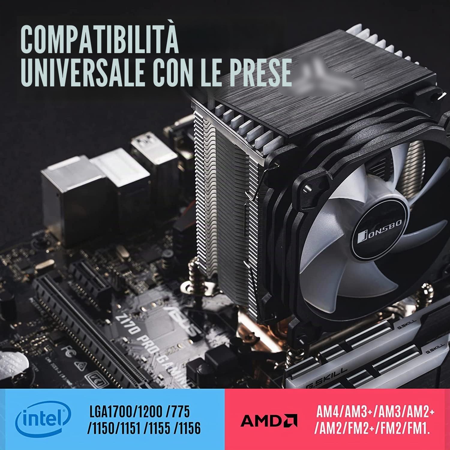 MR-CR1400 Raffreddatore CPU RGB, 4 Colpi di Calore, Ventola da 126 mm, Fan PWM Rimovibili da 92 mm, Fins Bending, Illuminazione a 4 Pin per AMD Ryzen/Intel LGA 1700 115X