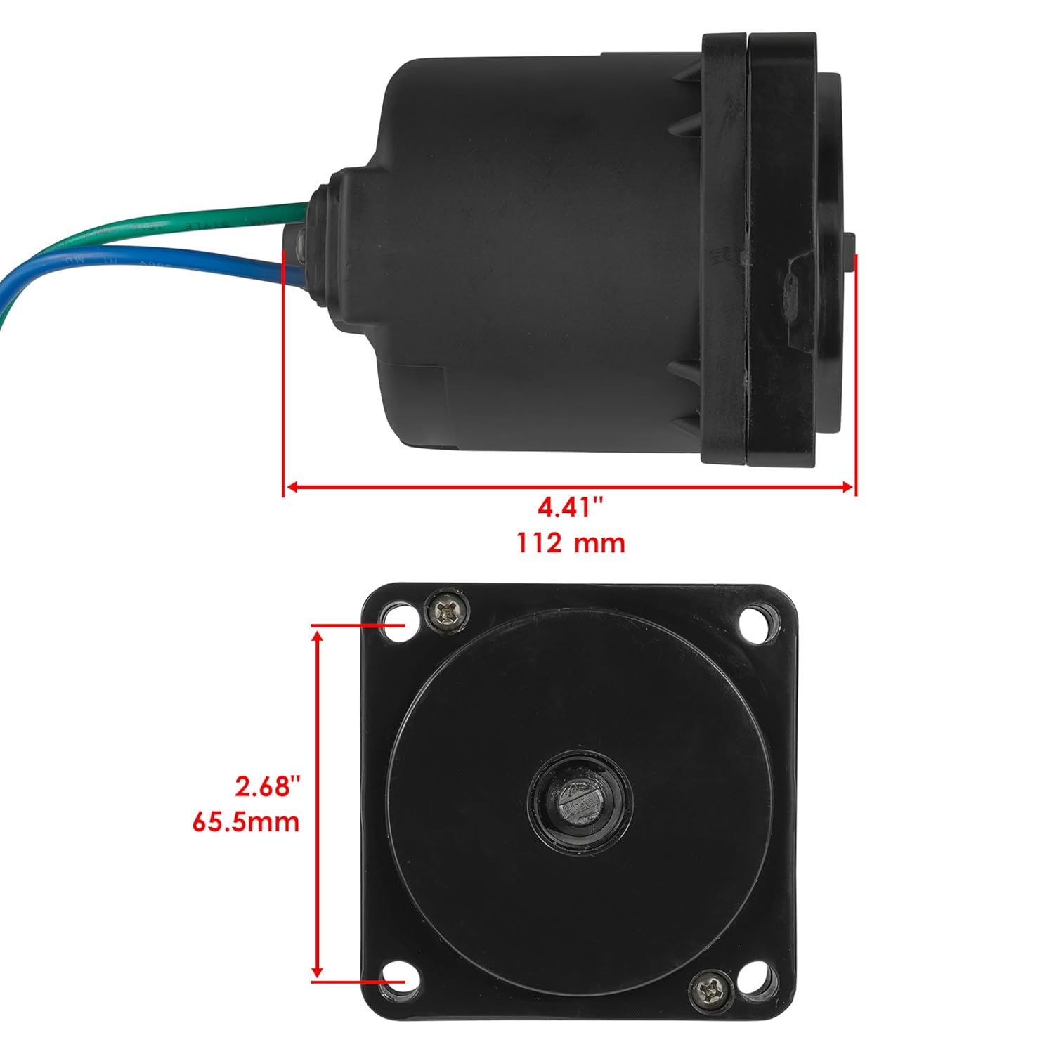 Caltric Tilt Trim Motor Compatible with Suzuki DF 60 70 90 115 150 175 200 225 250 300 38100-96J00