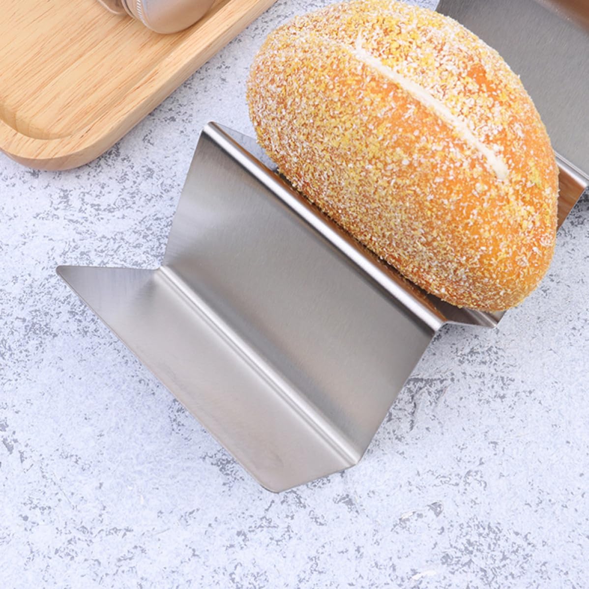 2pcs Stainless Steel Taco Rack Stand Keeps Tacos Upright, Silver