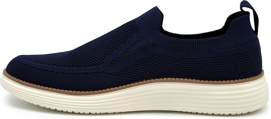 AKADEMIKS Mens Olney Knit Slip on, Comfortable Lightweight Casual Shoes for Easy Wear