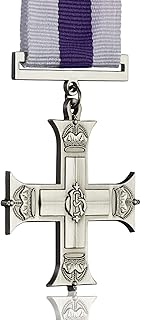 The Military Cross (MC) Full Size Medal & Ribbon. Officers, British Armed Forces Award/Decoration for Gallantry. Replica/Reproduction.