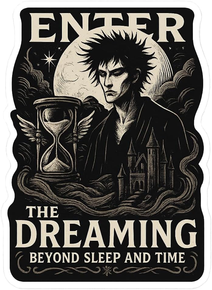 Dreaming Sandman Gothic Surreal Poster Sticker (2.25" x 3.25")