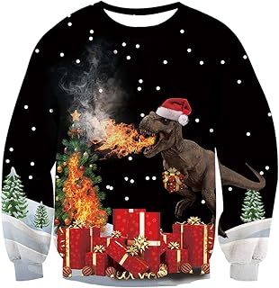 dinosaur christmas jumper boys