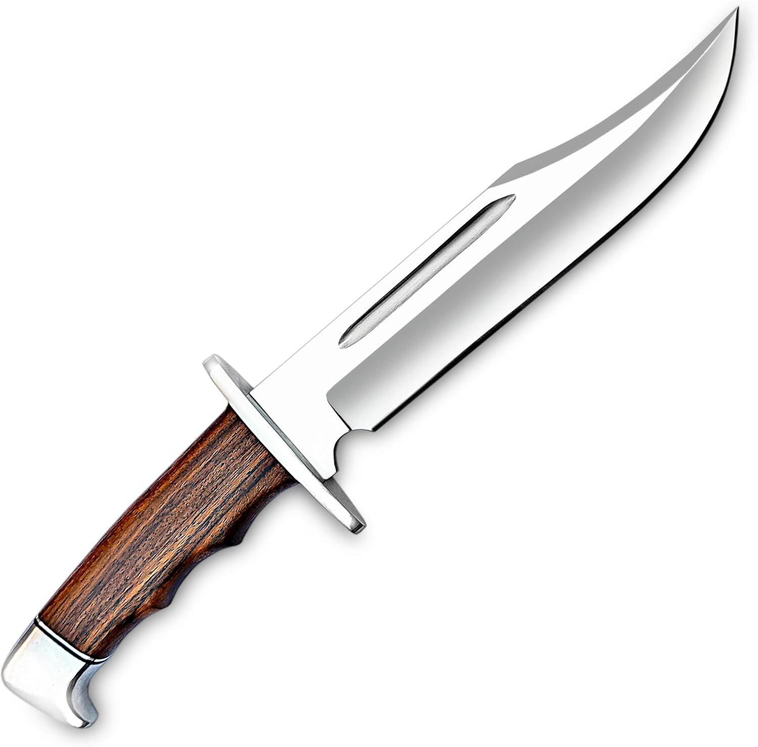 H & H BLADES Handmade D2 Steel 14 Inch Full Tang Bowie Knife with Leather sheath,Durable Wood Handle Hunting knife,Ideal For Bushcraft,Camping, Survival, Hunting & outdoor Adventures - Image 6