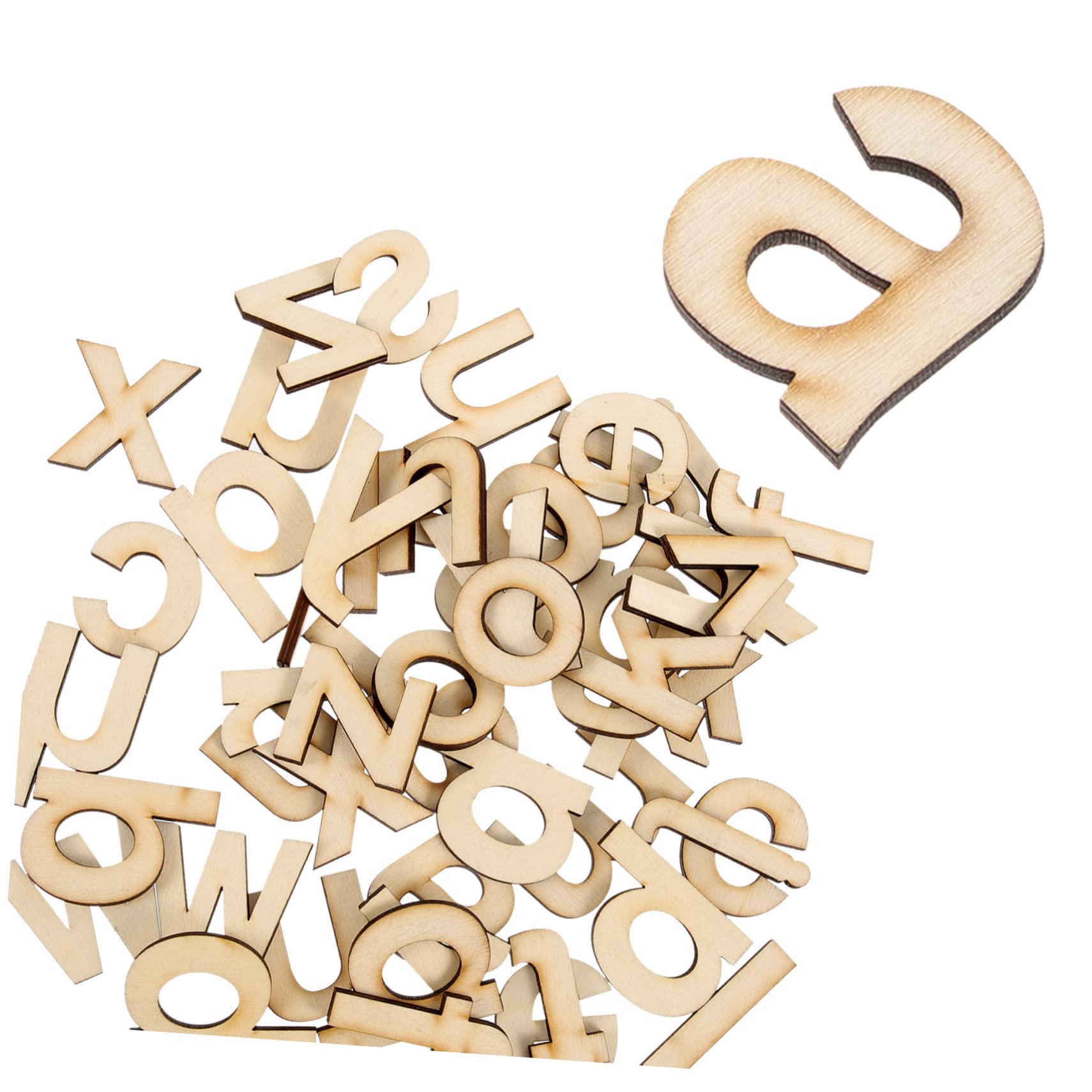 ERINGOGO Wooden Alphabet Letters Lower Case Wall Decor Graffiti Letters Set Unfinished Craft Wood for Boys and Girls
