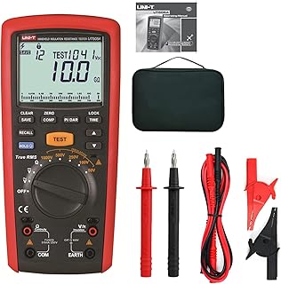 UNI-T UT505A 505B 1000V Digital Handheld True RMS Megger Insulation Resistance Meter Tester Multimeter Ohm Voltmeter Megohmmeter(UT505B)