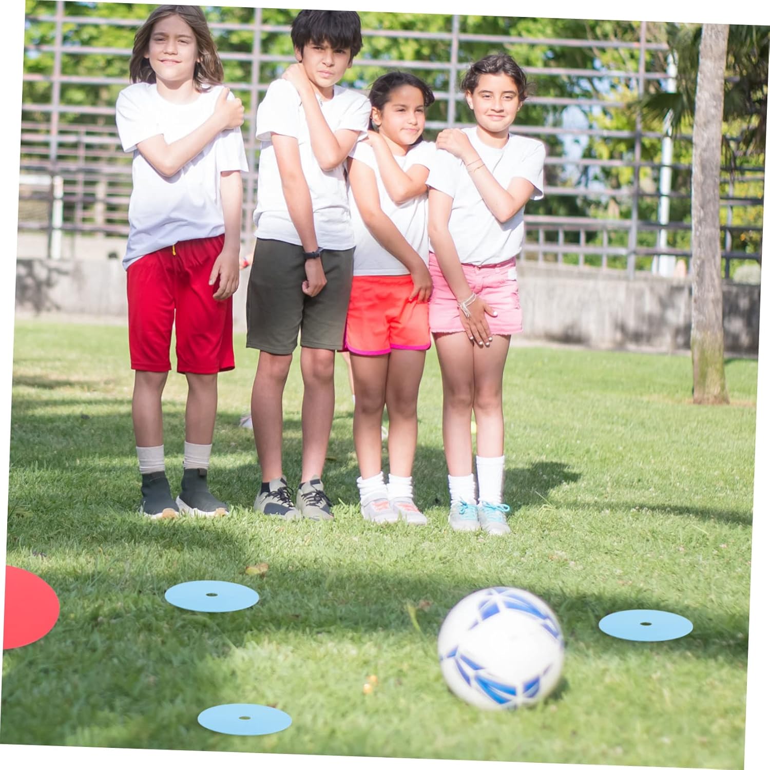 VICASKY 30Pcs Football Training Sign Discs Durable Soccer Training Markers Lightweight Pe Material Space Saving Design for Sports Practice and