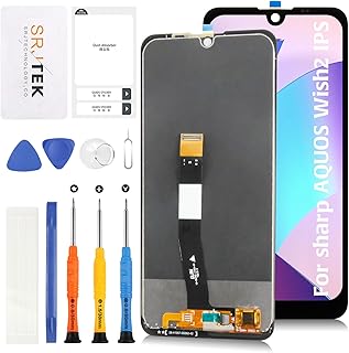 SRJTEK For Sharp AQUOS Wish2 液晶パネル シャープ アクオス Wish SH-51C SHG08 A204SH 画面交換修理用 タッチパネルセット 5.7インチ LCDディスプレイタッチスクリーン デジタイザー +修理ツールキット