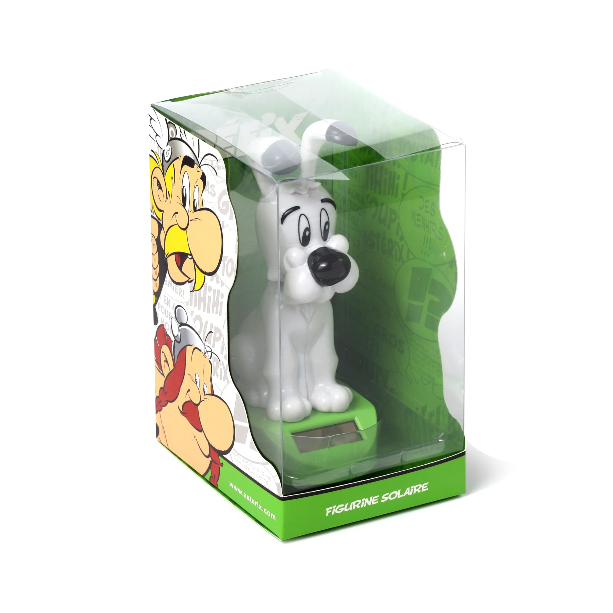 Puckator Solar Pal - Idefix Personaggio Ballerino ad Energia Solare - Asterix e Obelix, per Cruscotto Auto, Scrivania o Davanzale Finestra, Idea Regalo