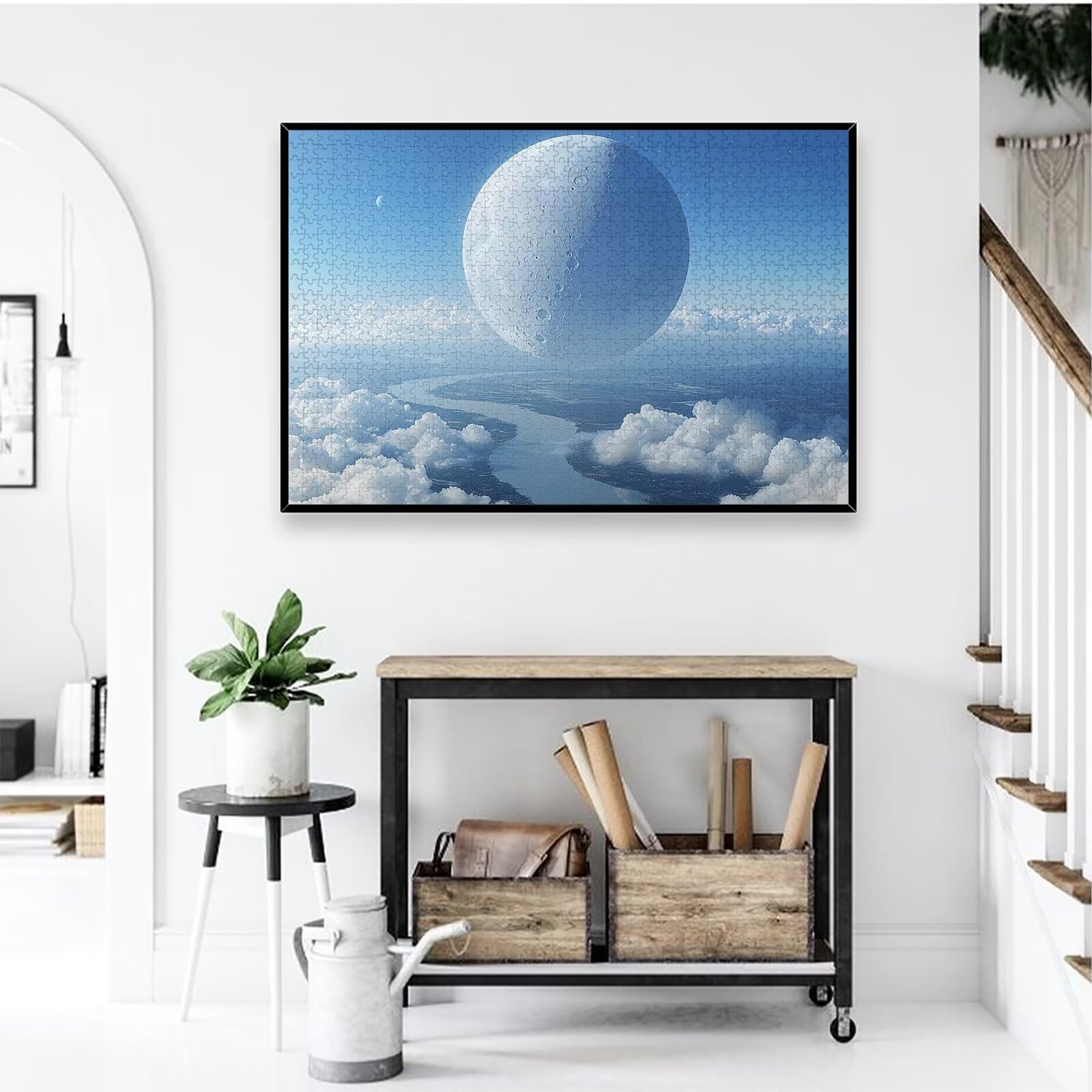 Puzzle 1500 Piezas, Puzzle Luna con Caja para Adultos, DIY Fantasía Rompecabezas Madera para Adultos, 1500 Piezas Rompecabezas Desafiante, para Decoracion Hogar, Regalo Mujer, Regalo Hombres, -2282