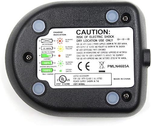 Miniatura 2 de PMLN4822AR Ni-MH Ni-CD Li-ion Cargador rápido de batería de escritorio compatible con radios bidireccionales Motorola MagOne BPR40 A6 A8 BC130