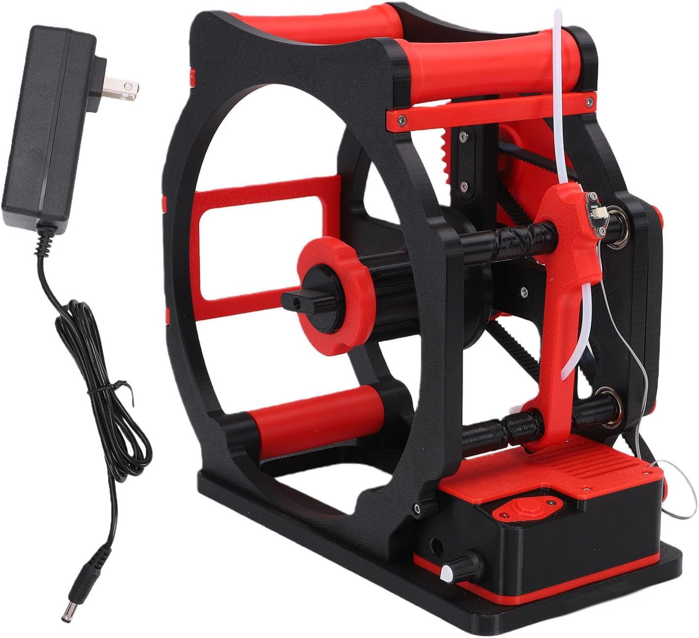 Fafeicy 3D Electric Spool Winder, Filament Sensor Auto Stop Adjustable Speed for 1kg PLA PETG ABS TPU Nylon, with Reinforced Frame for 3D Printing Welding Textile (US Plug)