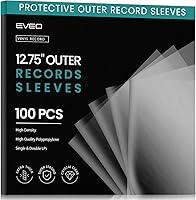 Vista 8 de EVEO 25 fundas interiores de vinilo para discos de vinilo – Papel de arroz antiestático LP para discos de 12 pulgadas – Fundas de disco interiores