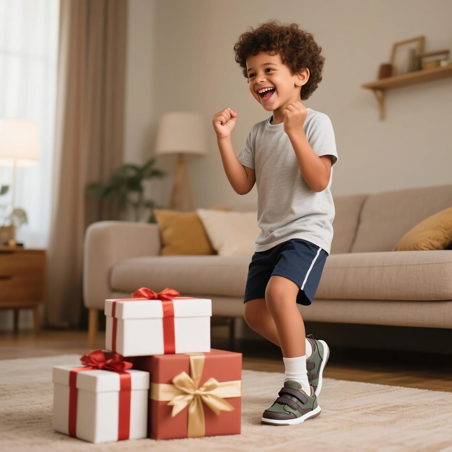 SKYWHEEL Toddler Boys Girls Tennis Shoes Kids Slip On Barefoot Shoes Wide Casual Walking Running Sneakers for Little Kids - Image 2