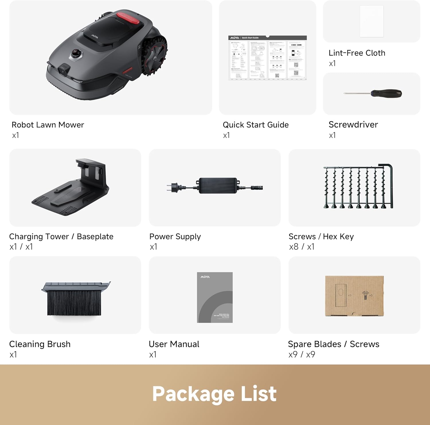 MOVA LiDAX Ultra 1000 Robot Lawn Mower Wire Free for 1/4 Acre, RTK-Free+360° 3D LiDAR+AI Vision Auto Mapping, Zero-Edge Cutting, Cutting Height 1.2"-3.9", 45% Slope, Up to 150 Managed Zones Dual Maps - Image 10