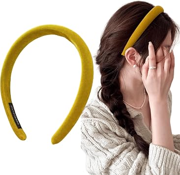 Headbands for Women Hair Accessories Hairbands for Girls Velvet Padded 1.6cm Wide 1836