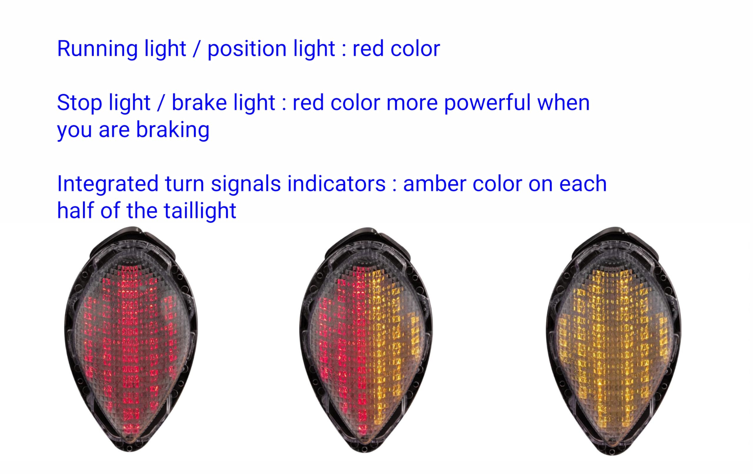 LED Taillight with Integrated turn signals YAMAHA YZF R125 2019 - 2023 LED Taillight with Integrated turn signals YAMAHA YZF R125 2019 - 2023