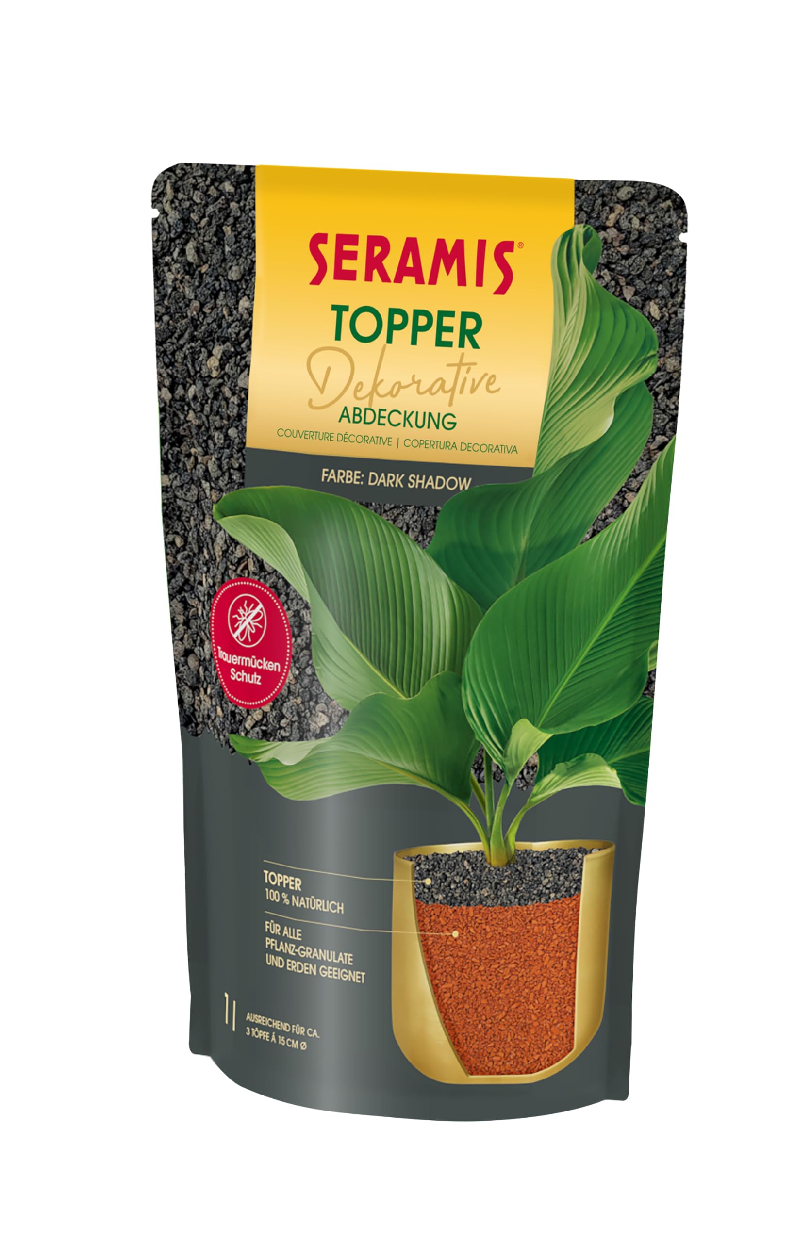 Seramis Pflanzgranulat Topper Dark Shadow, 1l