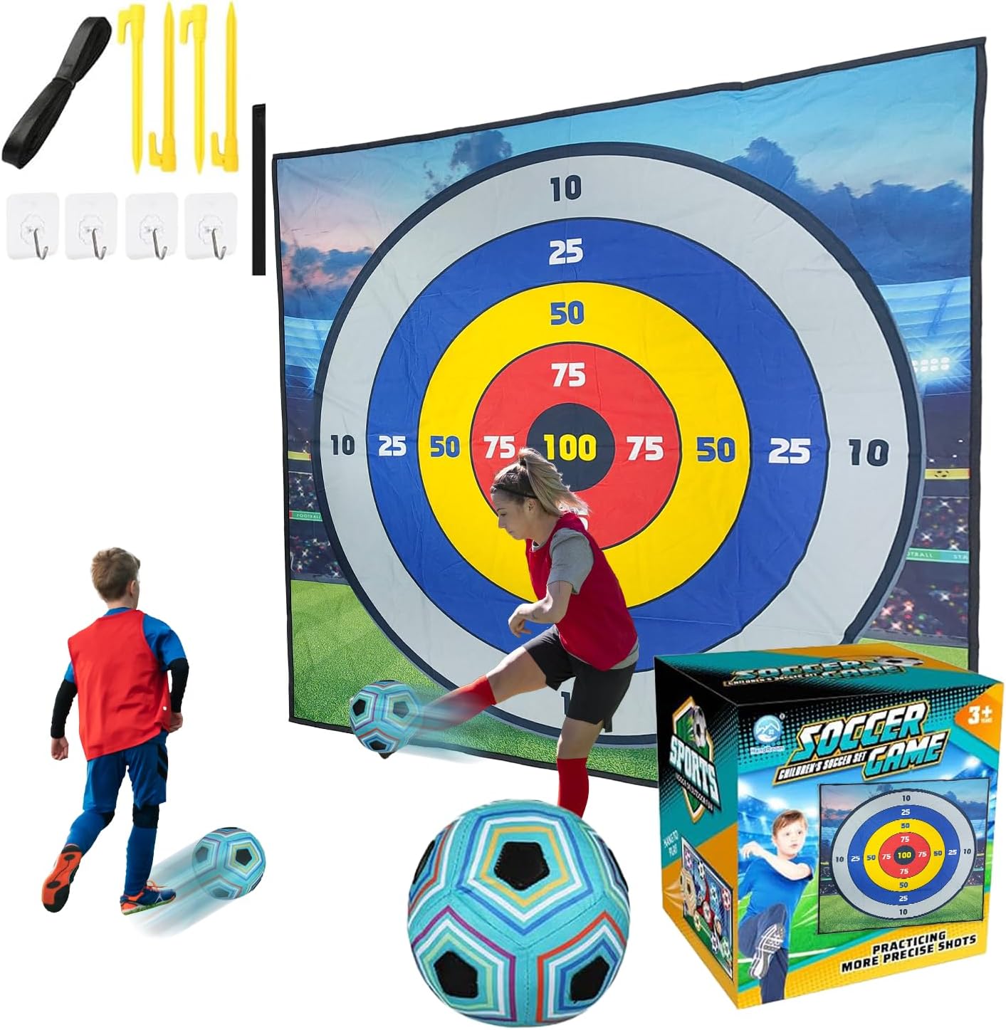 MHM's Ultimate Indoor Golf Chipping Game Mat - Premium Practice Mat - Ideal Golf Simulator for Home Use
