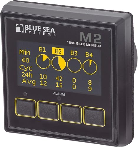 Blue Sea Systems 1842 Monitor M2 OLED Bilge Monitor boating electrical equipment