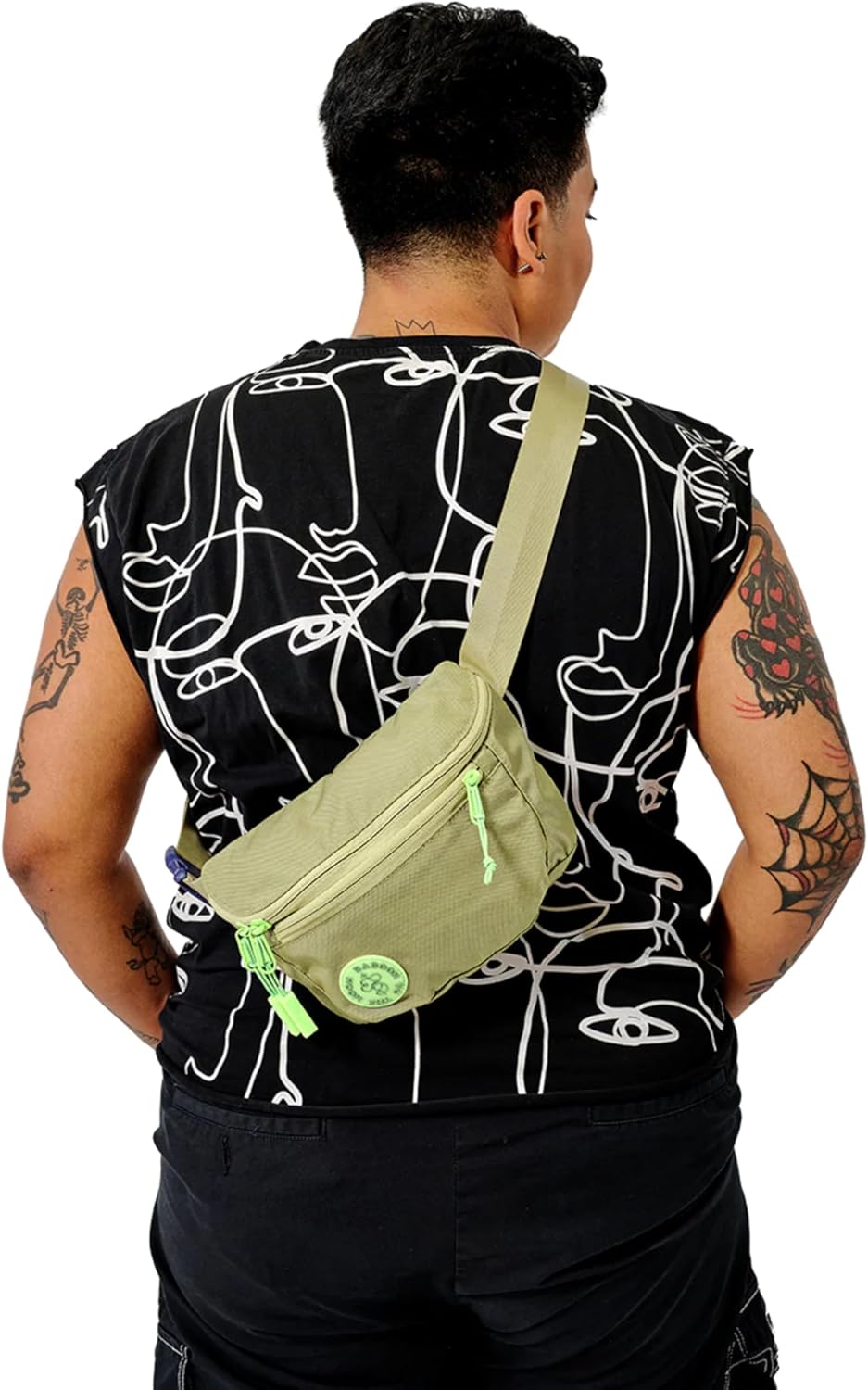 Baboon to the Moon Fanny Pack Full Size 3L Water Repellent Waist Bag Crossbody Belt Bag Lightweight Travel Everyday Bag for Men Women, Circuit